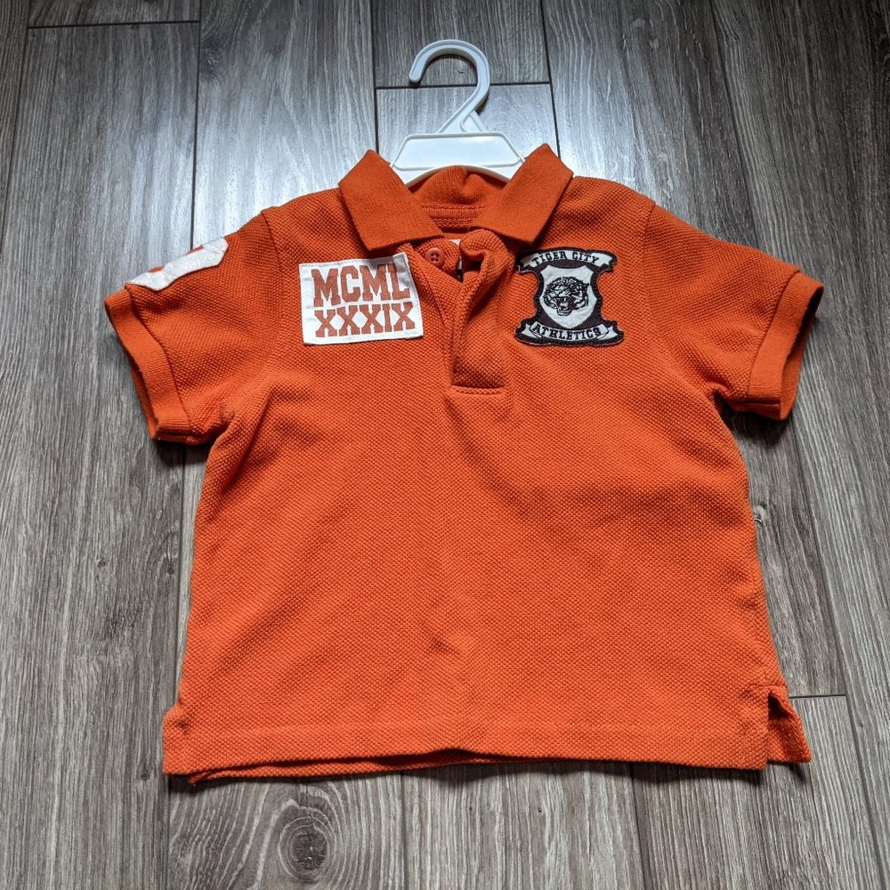 [KIDS 2/$20] NWT Baby Boy (18M) - CHILDREN'S PLACE Orange Pique Polo